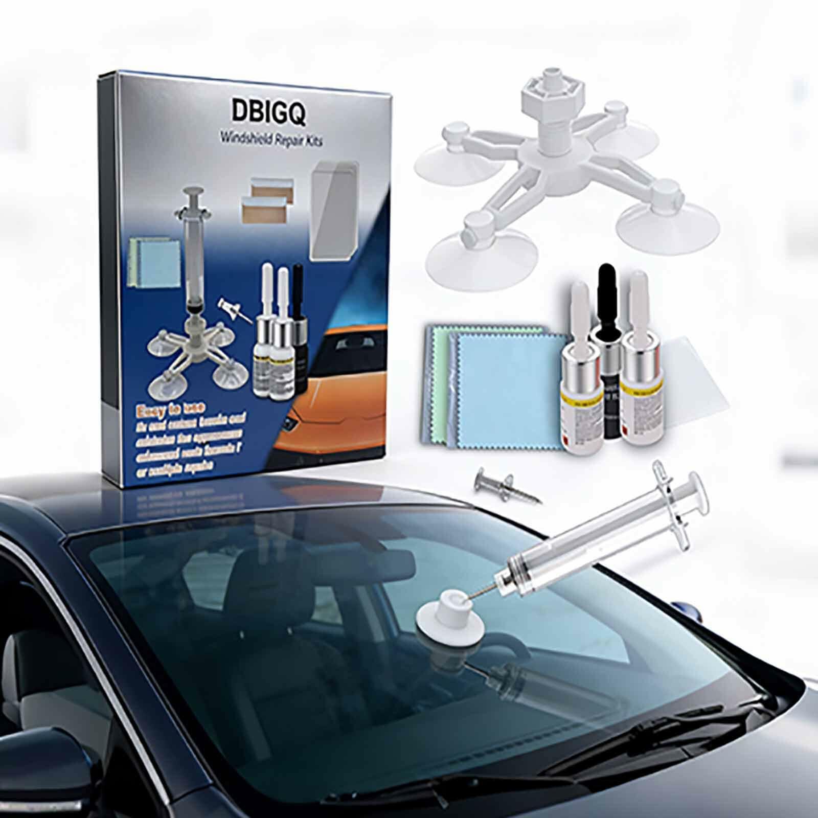 DBIGQ Windshield Repair Kit Auto Glass Crack Chip Fix Liquid All-in-One