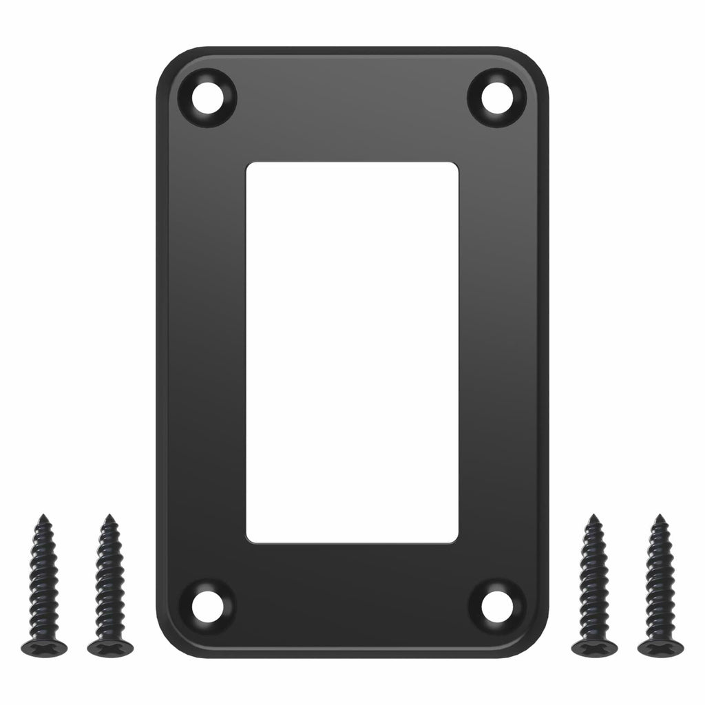 CECINIR 1 Way Zinc Alloy Silver Flush Mount Panel Button Switch Holder