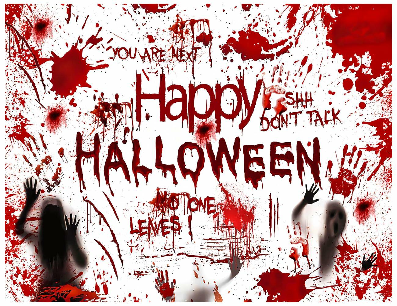 YYNXSY Halloween Photography Backdrop Red 10x8ft Spooky Ghost YY-3040