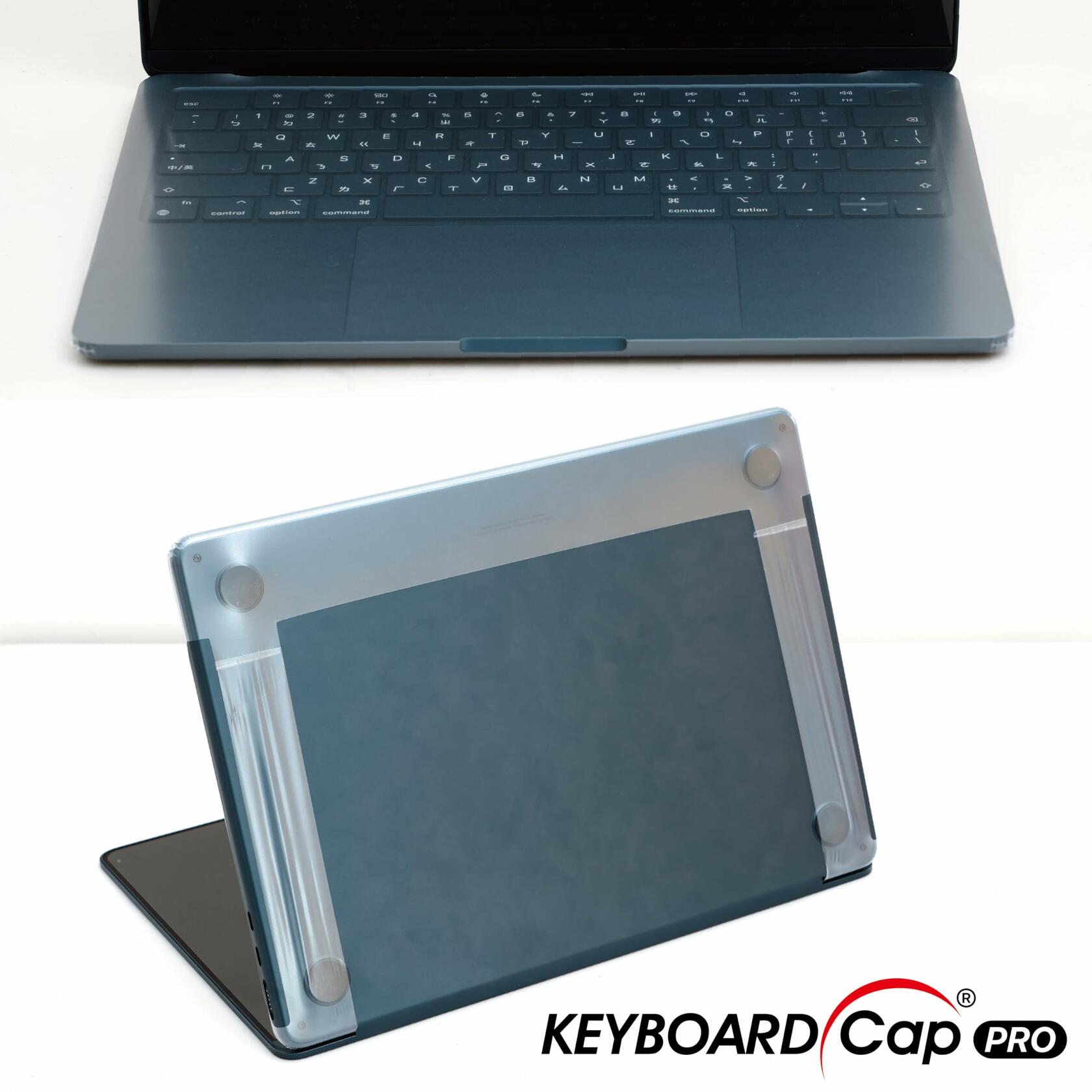 GOS Keyboard Cap Pro MacBook Pro 13" Clear 2 Pack Ultra-Thin Touch ID