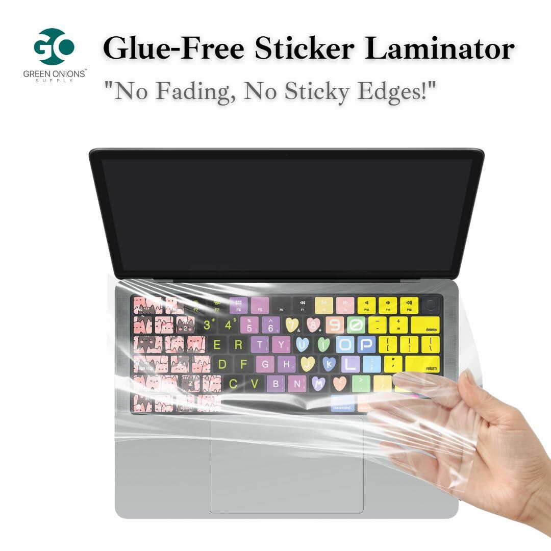 GOS Keyboard Cap Pro MacBook Pro 13" Clear 2 Pack Ultra-Thin Touch ID