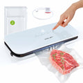 Amz Jet Vacuum Sealer Food LED Touch Digital White 50 Bags Included