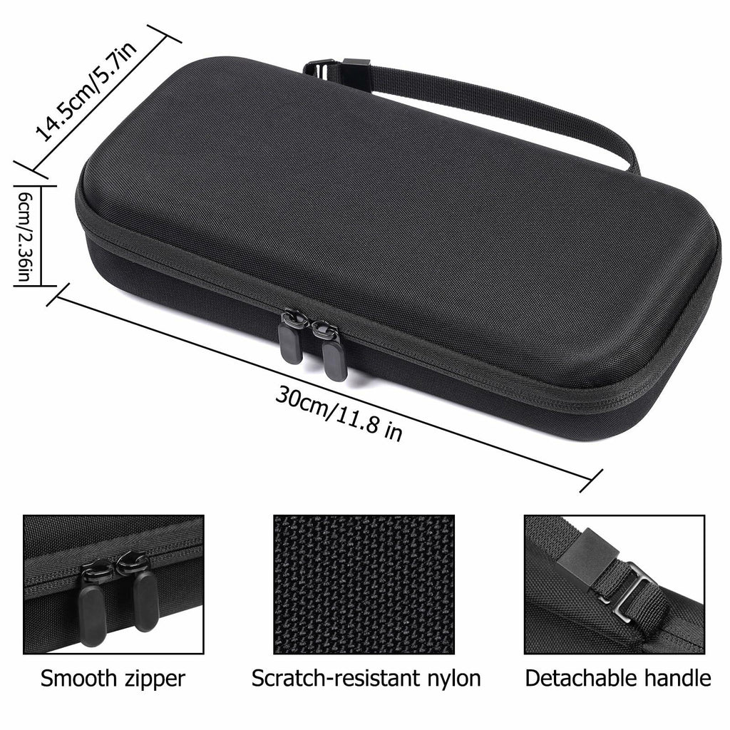 TIGOJH Switch 2 Carry Case with 10 Game Slots & Accessory Pocket Black
