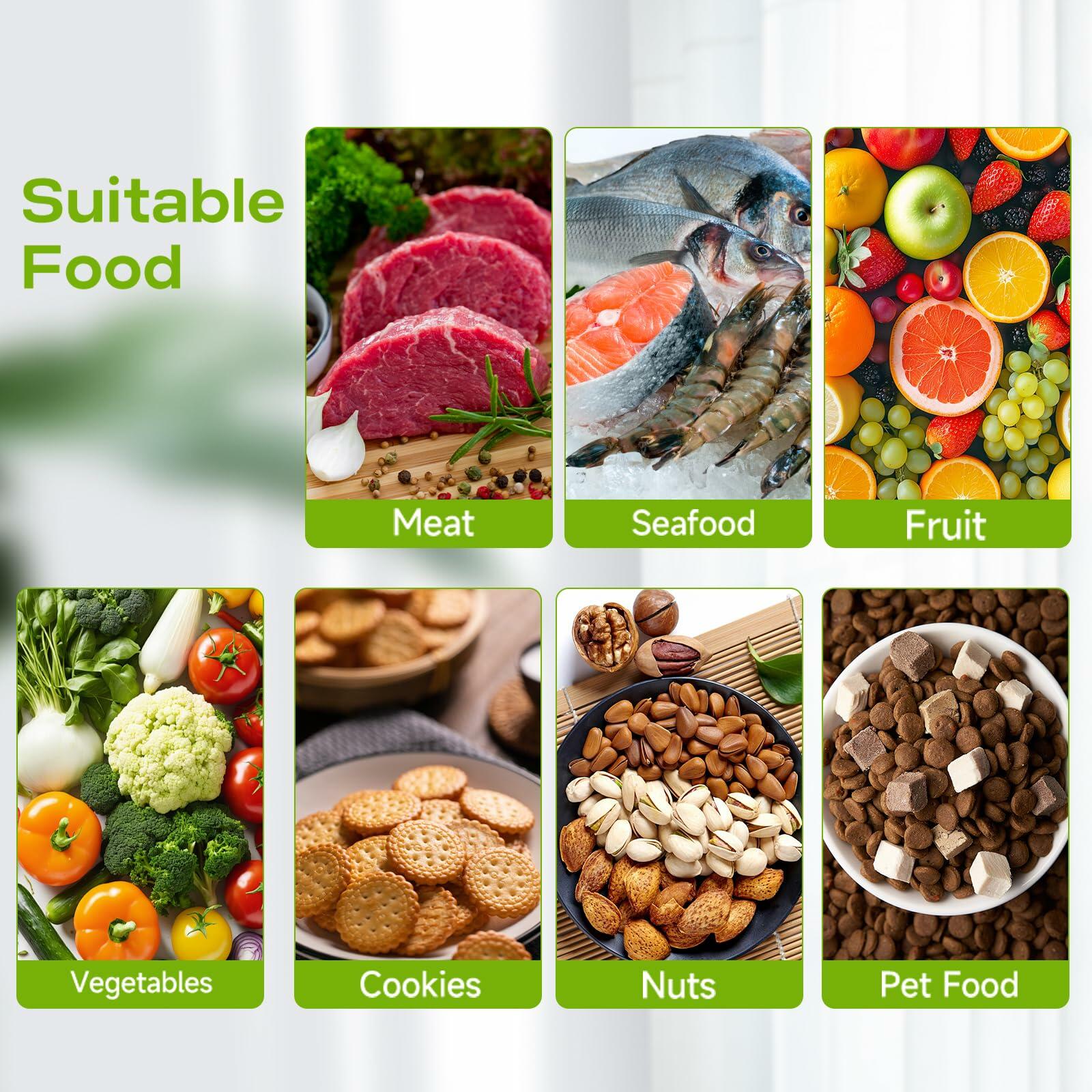 Amz Jet Vacuum Sealer Food LED Touch Digital White 50 Bags Included