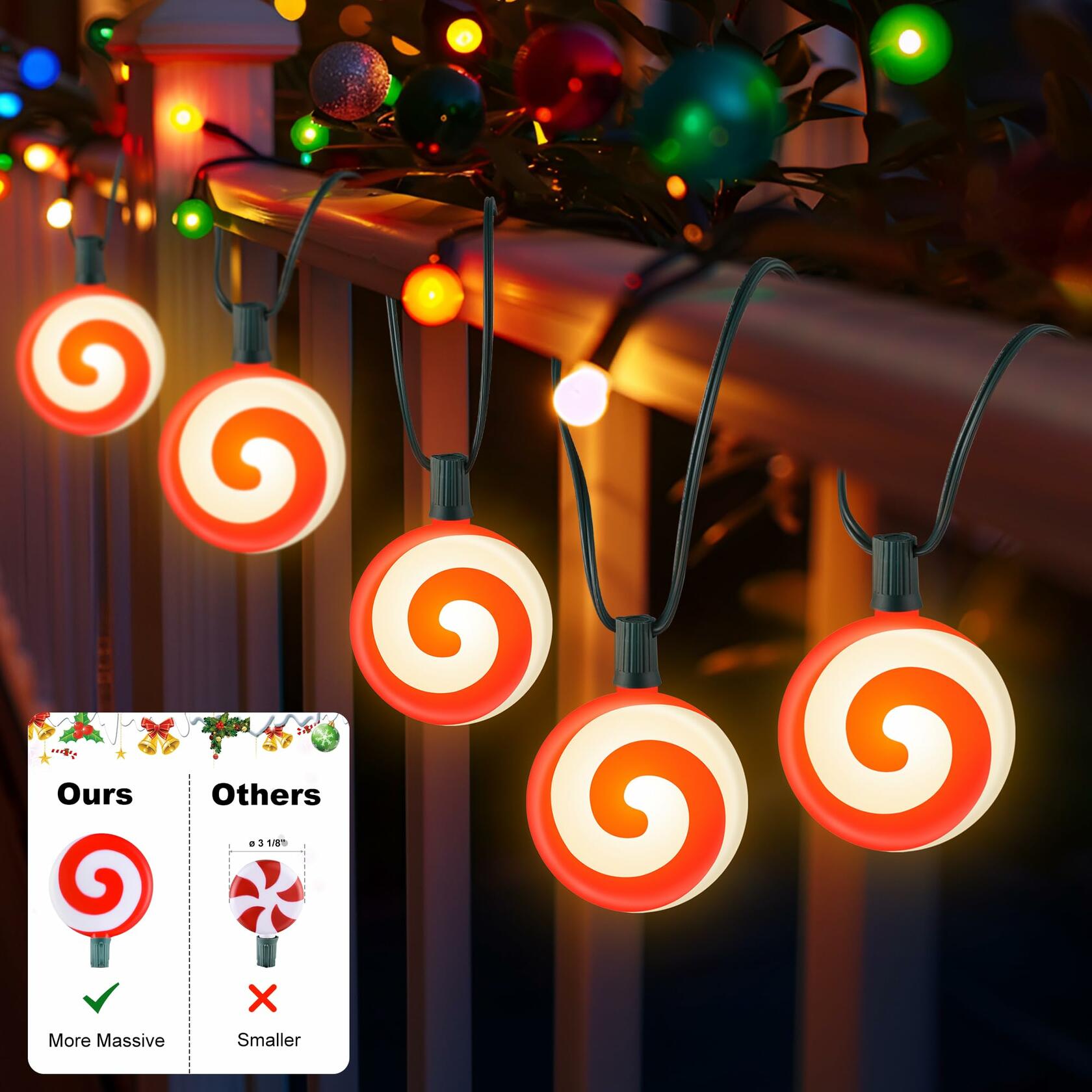 Ultimate Unicorn LED Red Spiral Lollipop Pathway Lights Outdoor Garden