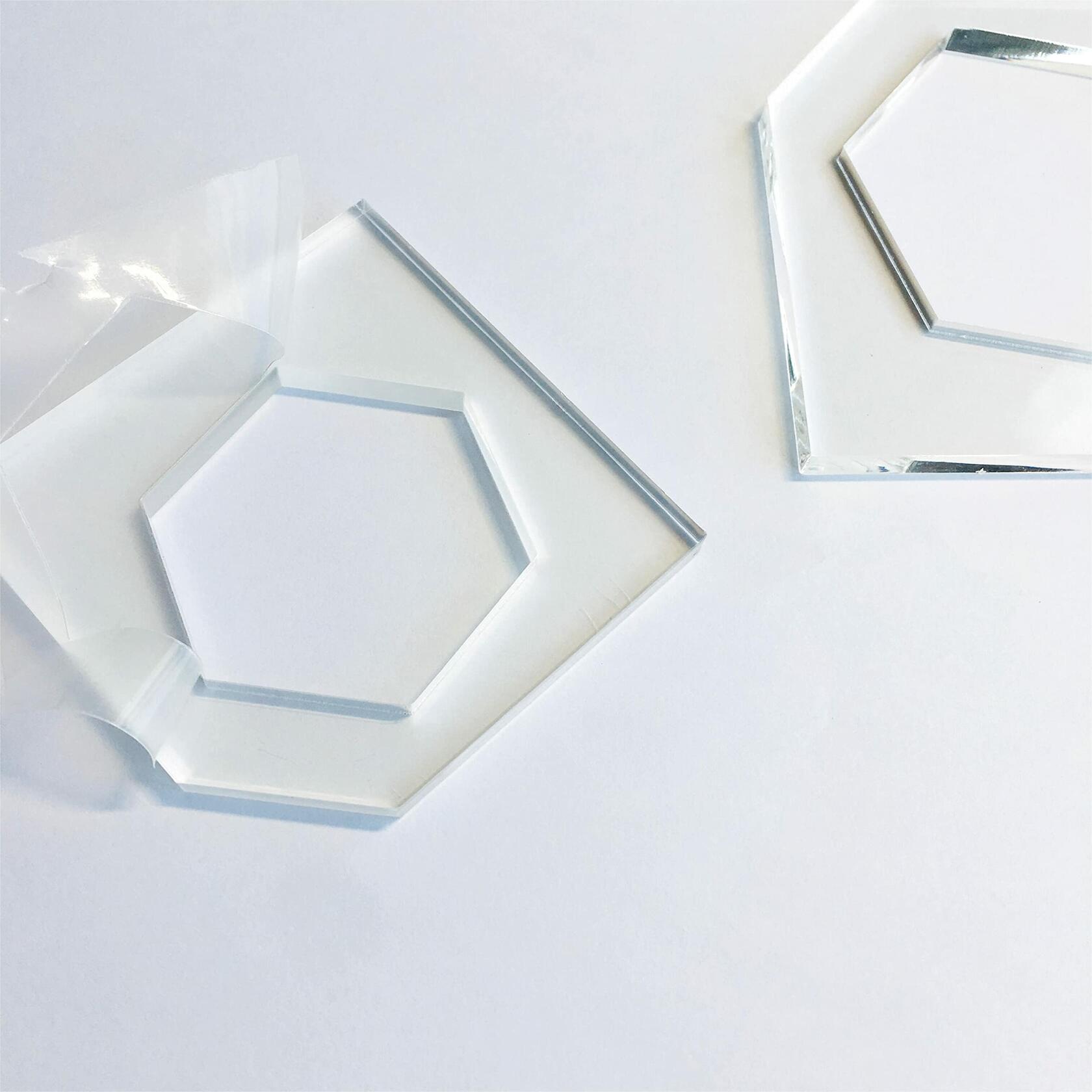 Hexagon Honeycomb Cutting Board Charcuterie Handle Template Acrylic 2"