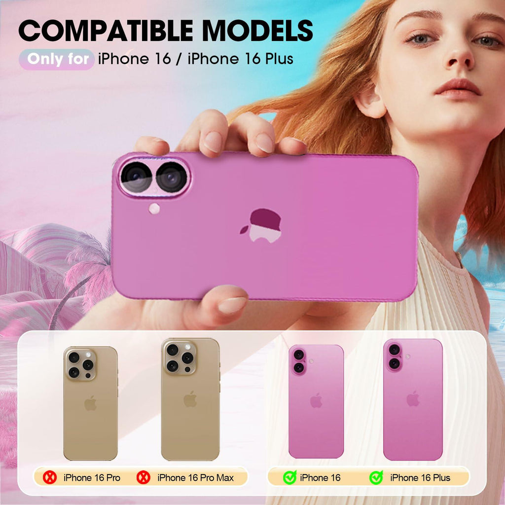 Xfilm iPhone 16 & 16 Plus Camera Lens Protector 9H Tempered Glass Cover
