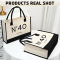 QLSKO Birthday Gift Canvas Tote Bag for Women Beach Party Keepsake