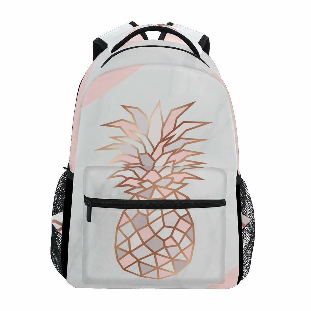 ALAZA Pineapple Marble Large Backpack Laptop School Bag Polyester