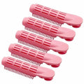 Galepromot 5Pcs Pink Volumizing Hair Root Clips Self-Grip Curlers DIY Styling