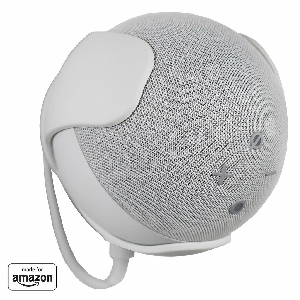 EchoGear Wall Mount for Amazon Echo Dot 4th Gen White EGMA-EDM3l2-W2