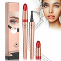 YIWANLLE 3D Microblading Eyebrow Pencil 4 Fork Tip Waterproof Light Brown