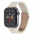 MAIRUI Resin Watch Band Compatible Apple Watch 38-41mm Series 1-9 Marble