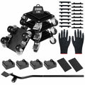 Heavy Duty Furniture Movers 4 Wheels 2000lbs Load Capacity Black Set
