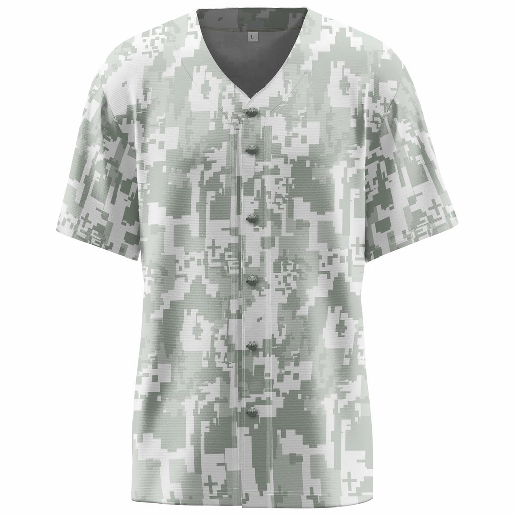 Aizqaoalk Men's Baseball Jersey Short Sleeve Button-Down Shirt Color7 Size L