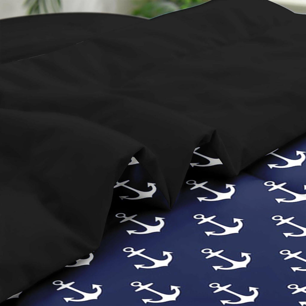 Pamnest Twin Comforter Set Nautical Navy Blue 5 Pcs Bedding Size Twin