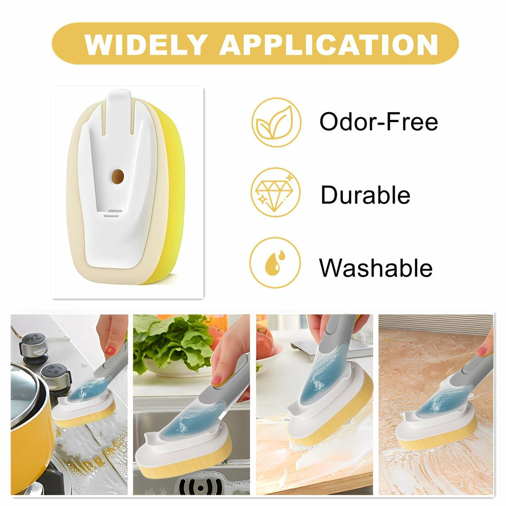Yieyosd Compatible Dish Daddy Refill Heads 4Pack Yellow Sponge Refills