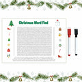 Christmas Word Search Poster Jumbo 36x24in 50 Words Holiday Game