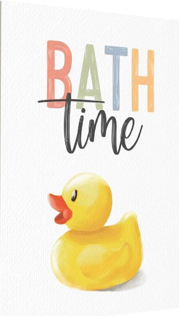 Yomisex Kids Bathroom Towels Rubber Duck Decor Cotton 16x24 Yellow
