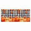 AYTTBIS Fall Curtain Valance 2 Pack 54x18 Inch Orange Pumpkin Maple Leaves