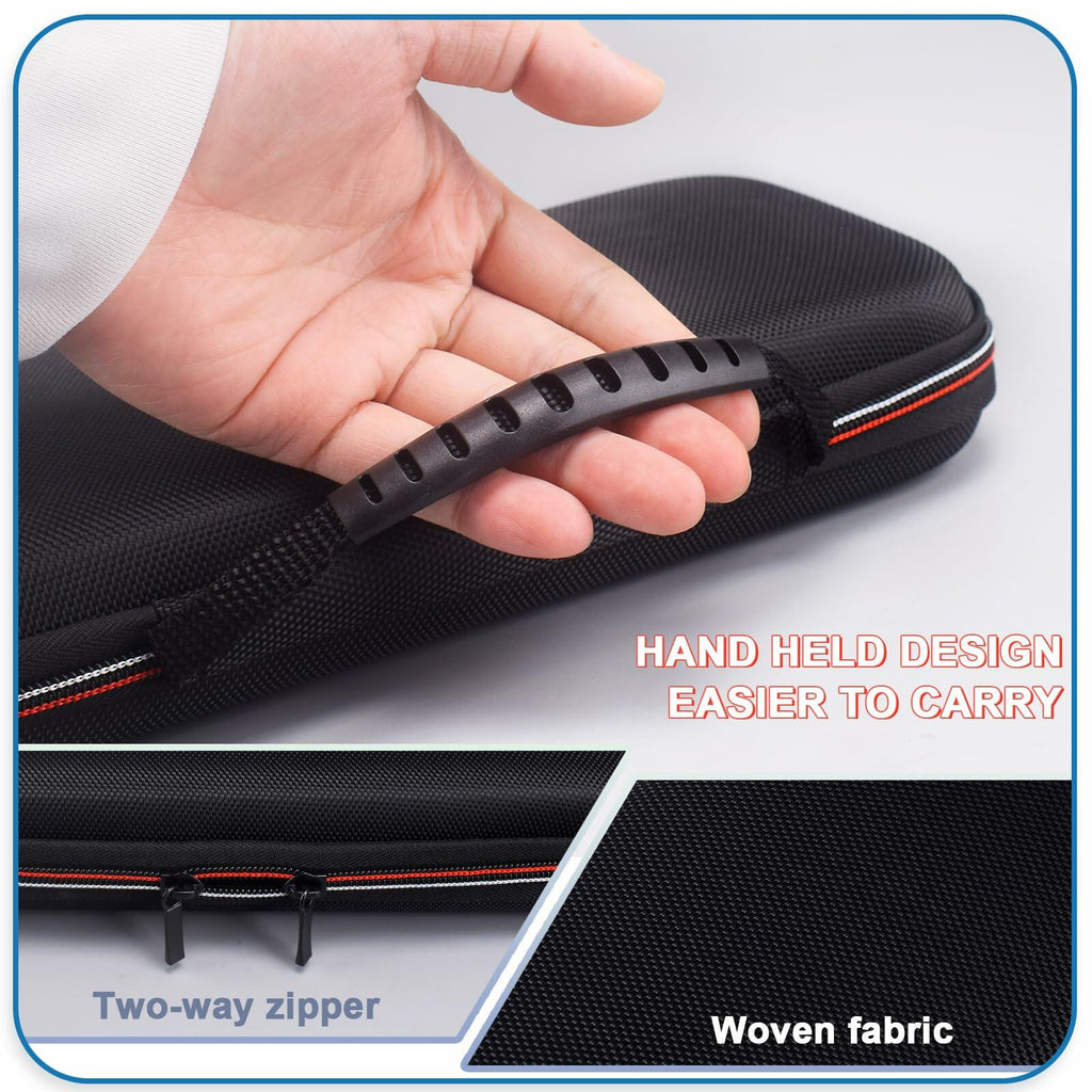 VGBUS Hard Carrying Case for Nintendo Switch 2 2025 Black Nylon Pockets