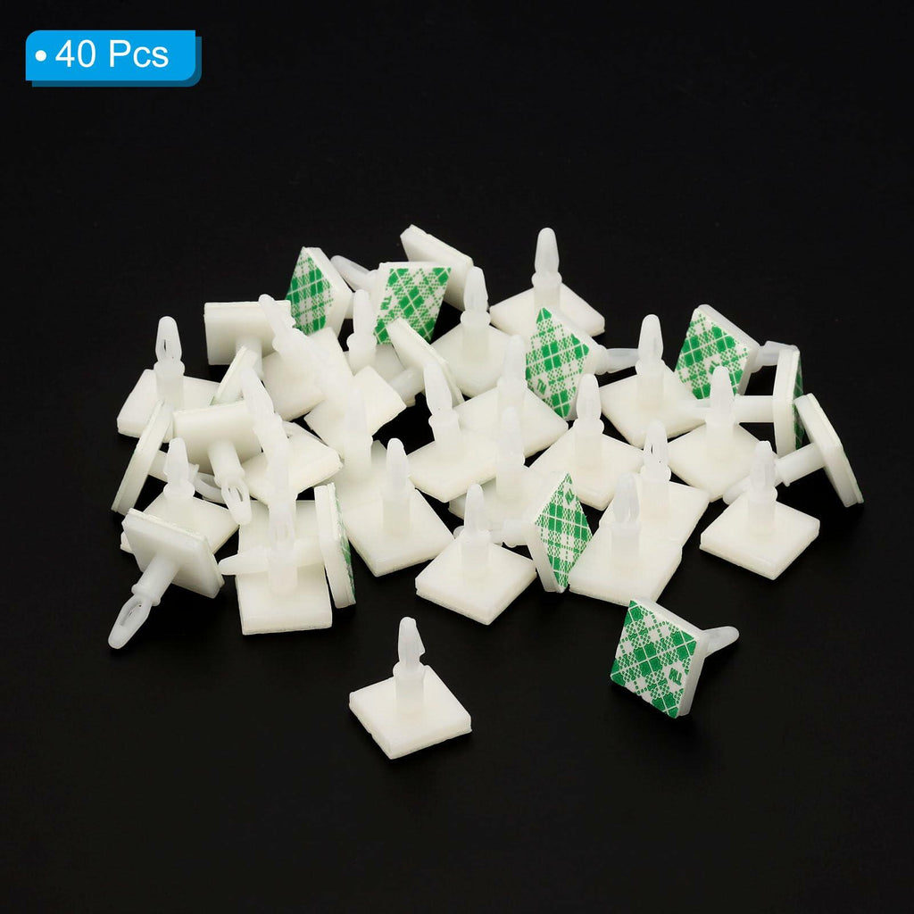 PATIKIL Sticky PCB Spacer Adhesive Standoffs 0.37" Height White 40 Pcs