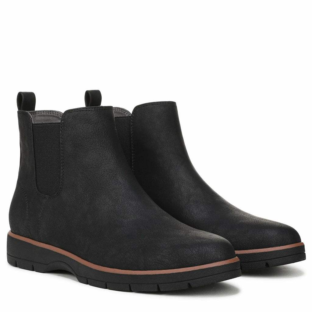 Dr. Scholl's Women's Northbound Ankle Boot Black Smooth Size 8 W