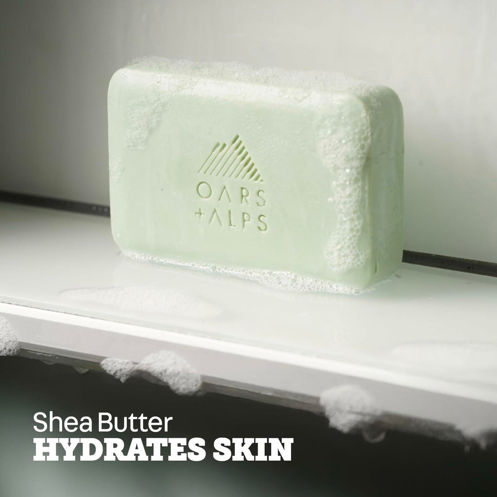 Oars + Alps Exfoliating Moisturizing Bar Soap Men Deep Clean Epsom Salt 1pk