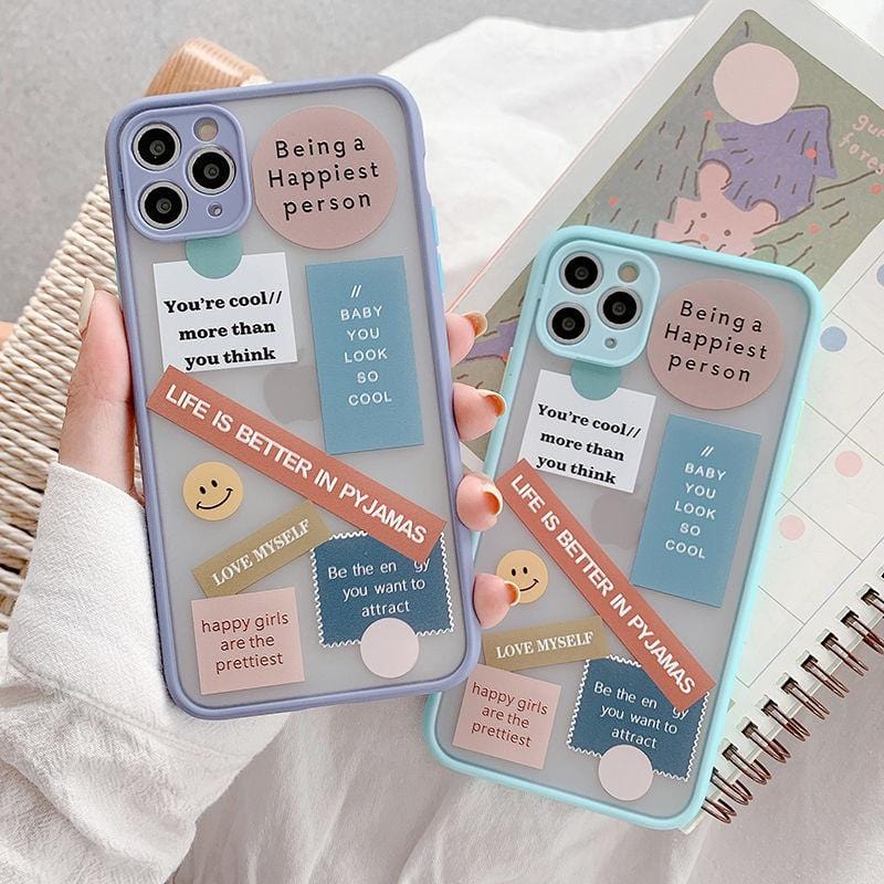 Cute Label Words iPhone Case