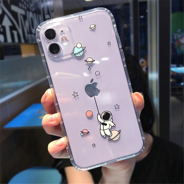 Creative Astronaut Shockproof iPhone Case