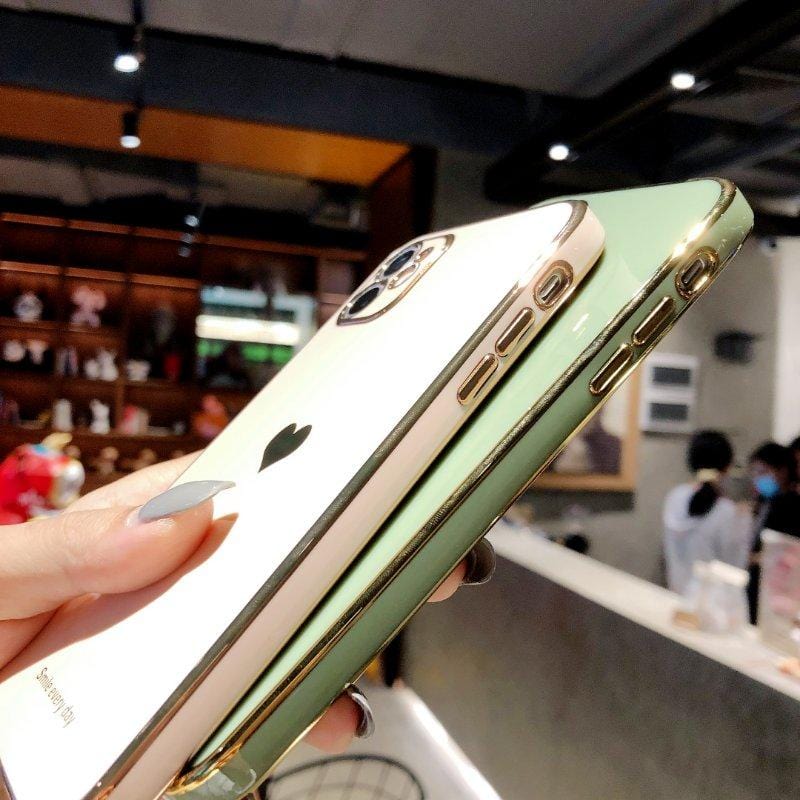 Protective Electroplated Love Heart iPhone Case