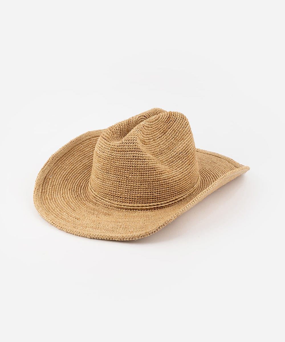 Sombrero de vaquero de paja plegable Ames