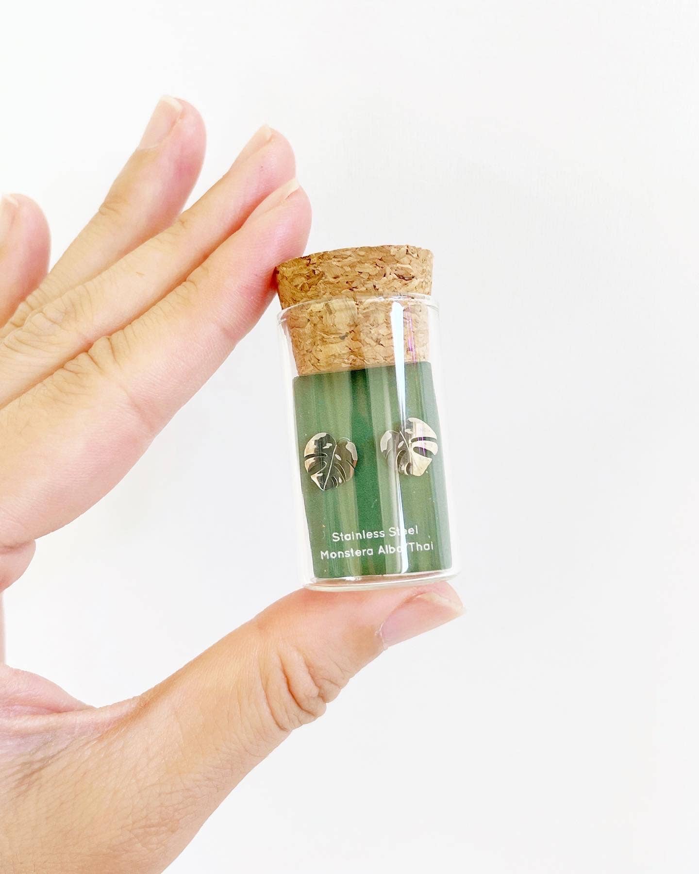 Monstera Albo & Thai Constellation Plant Studs